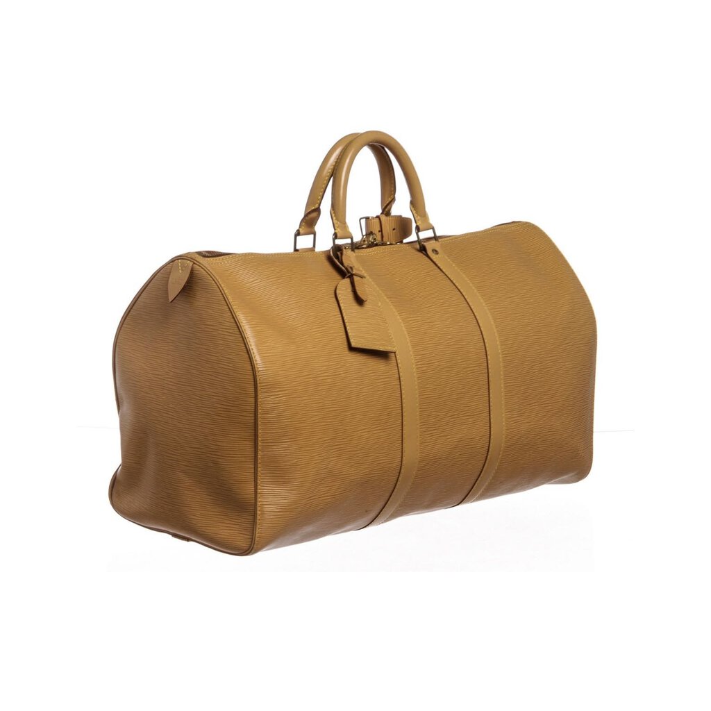 LOUIS VUITTON TAN EPI KEEPALL 50