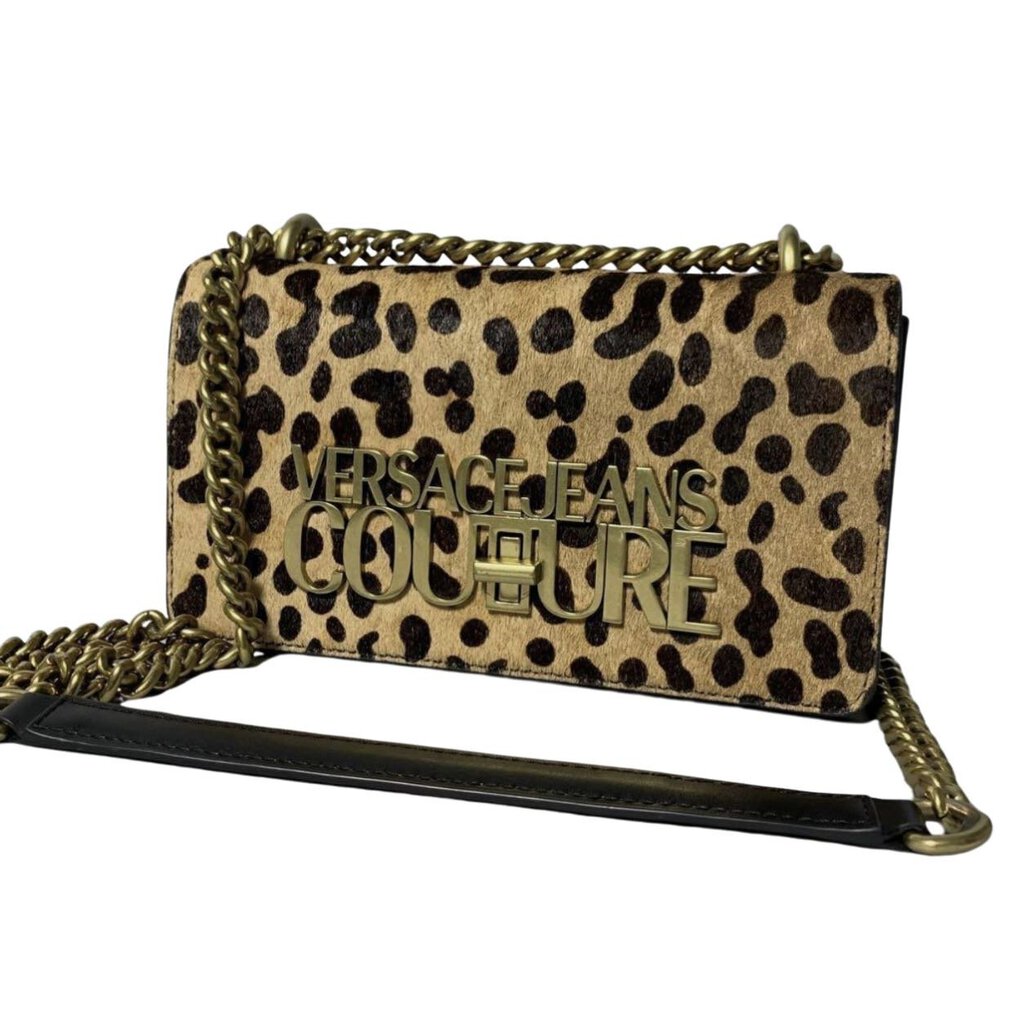 VERSACE JEANS COUTURE CHEETAH PRINT BAG