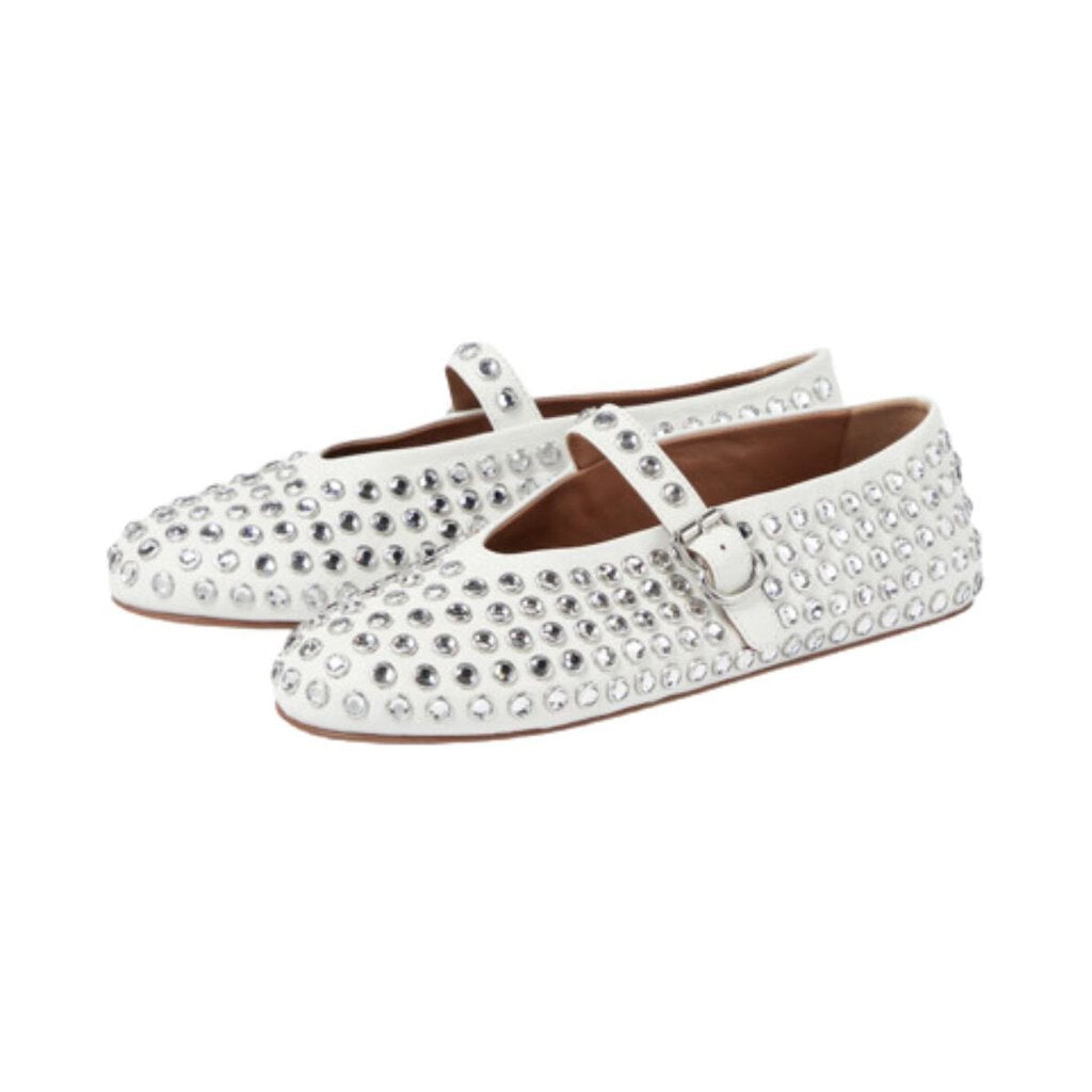 ALAIA PARIS RHINESTONE BALLET FLATS